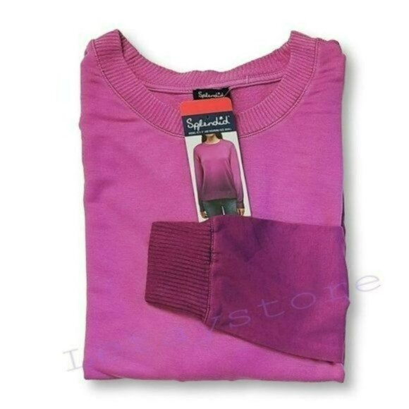 NWT Splendid Super Soft Ombre Dip Dye Pullover Top Lightweight Sweater - Picture 4 of 5